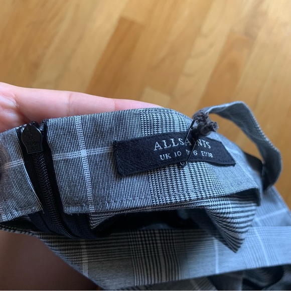 NWT All Saints Astrid Check Dress // Sz US 6 - Picture 4 of 5